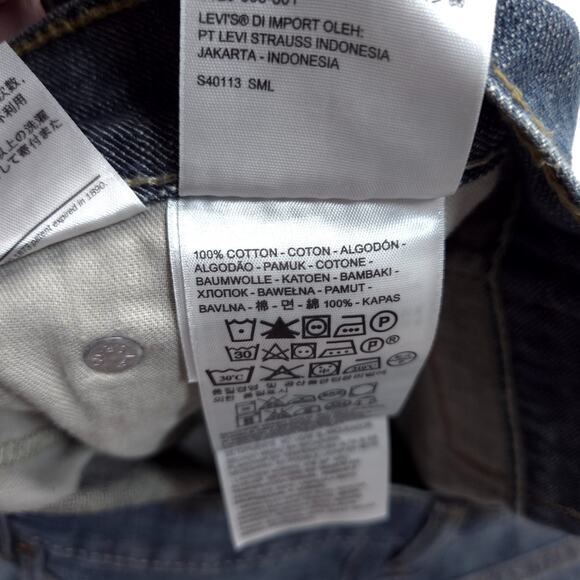 Levis 569 Jeans Mens Size 38x26 Blue Loose Fit Straight Sand Wash High Rise - Picture 3 of 8